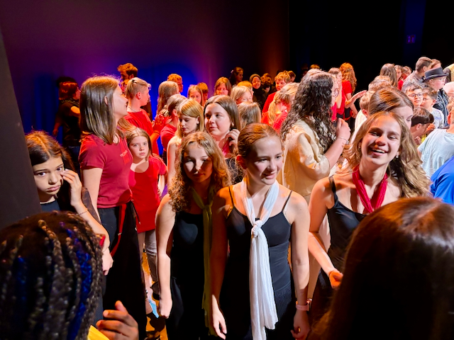 Foto von Mia and the B-Girls bei der Generalprobe