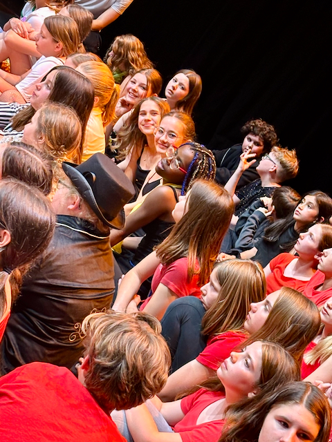 Foto von Mia and the B-Girls bei der Generalprobe
