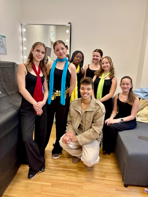 Foto von Mia and the B-Girls vor dem Auftritt