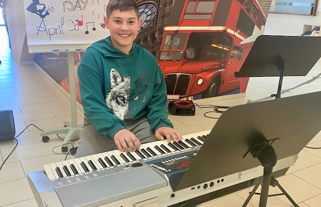 Foto vom Keyboard-Spieler