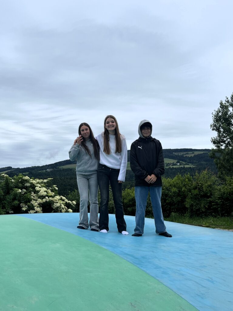 KIds on the trampoline