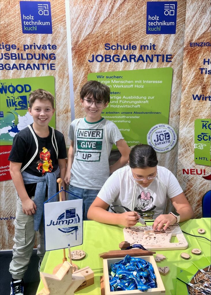 Kids visit Holztechnikum Kuchl